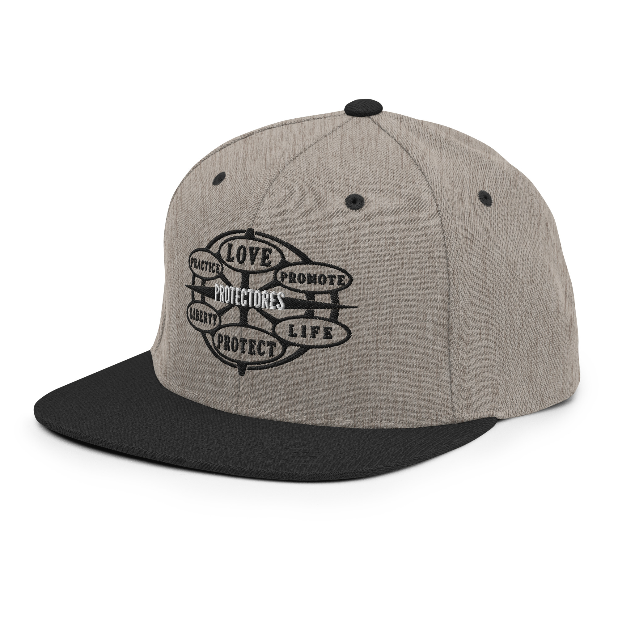Snapback Hat Protector seal Silver on Black - Image 26