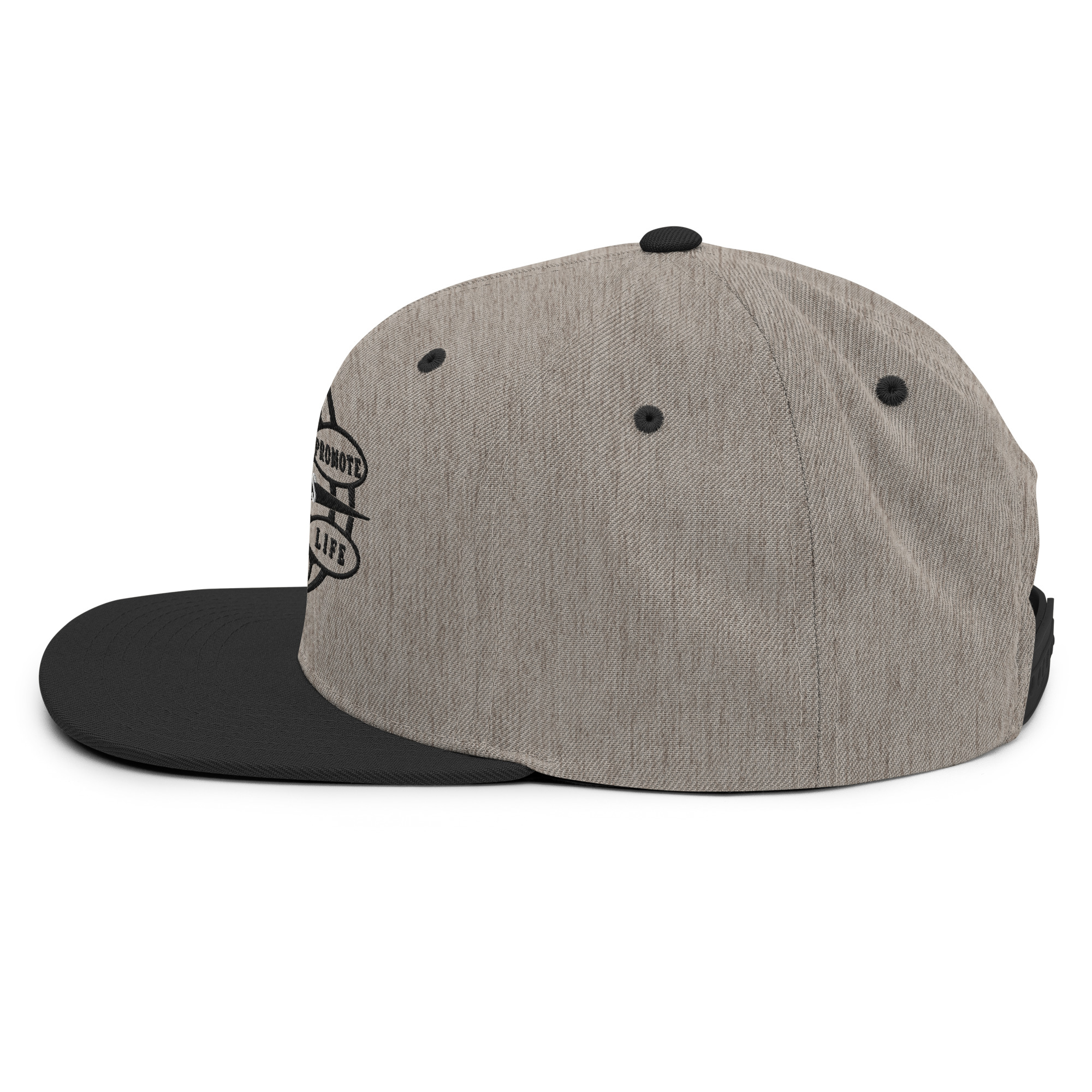 Snapback Hat Protector seal Silver on Black - Image 8