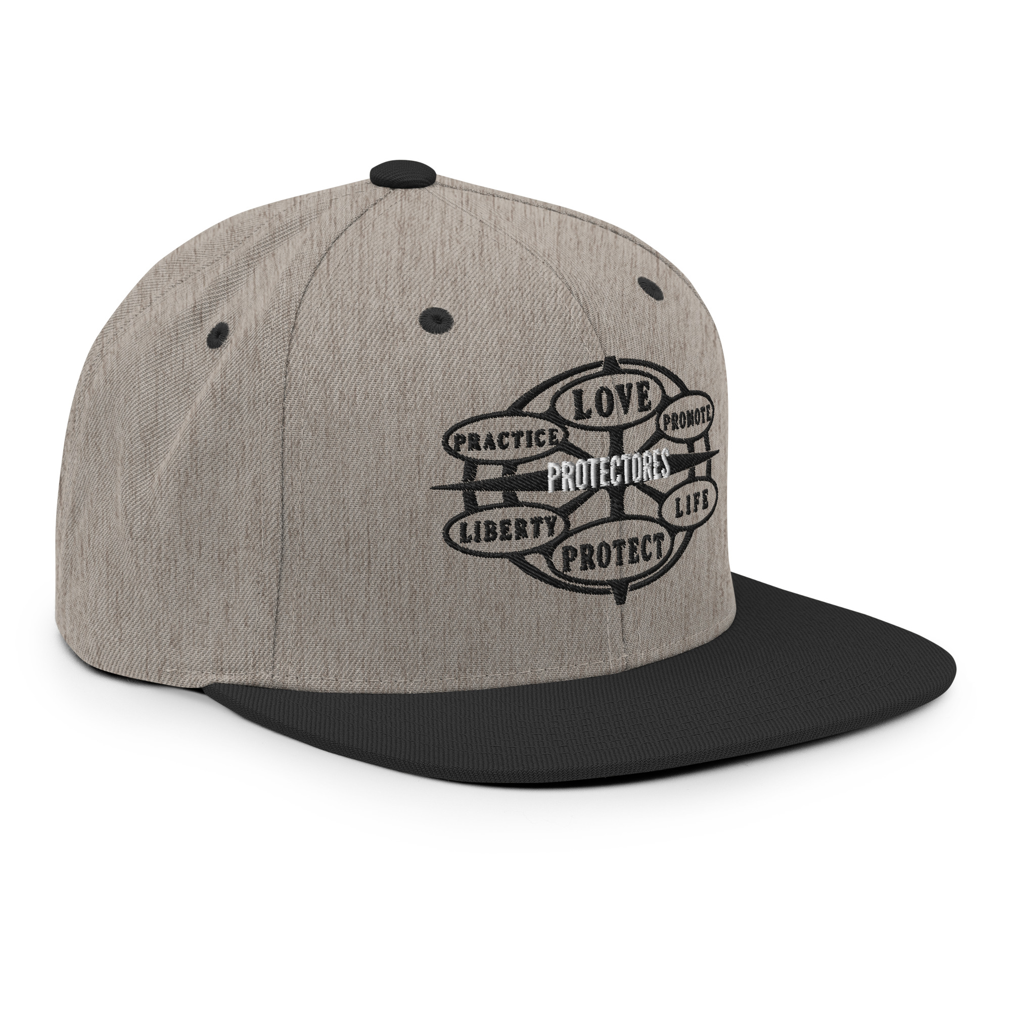 Snapback Hat Protector seal Silver on Black - Image 21