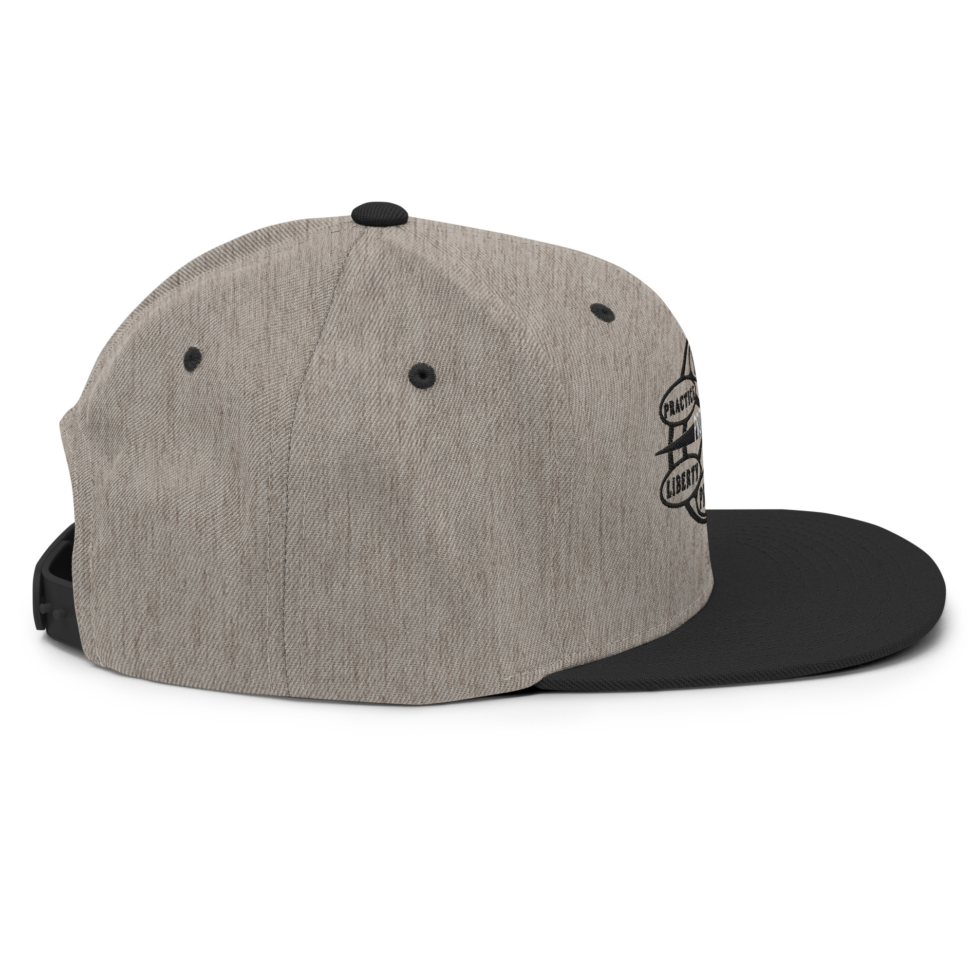 Snapback Hat Protector seal Silver on Black - Image 13