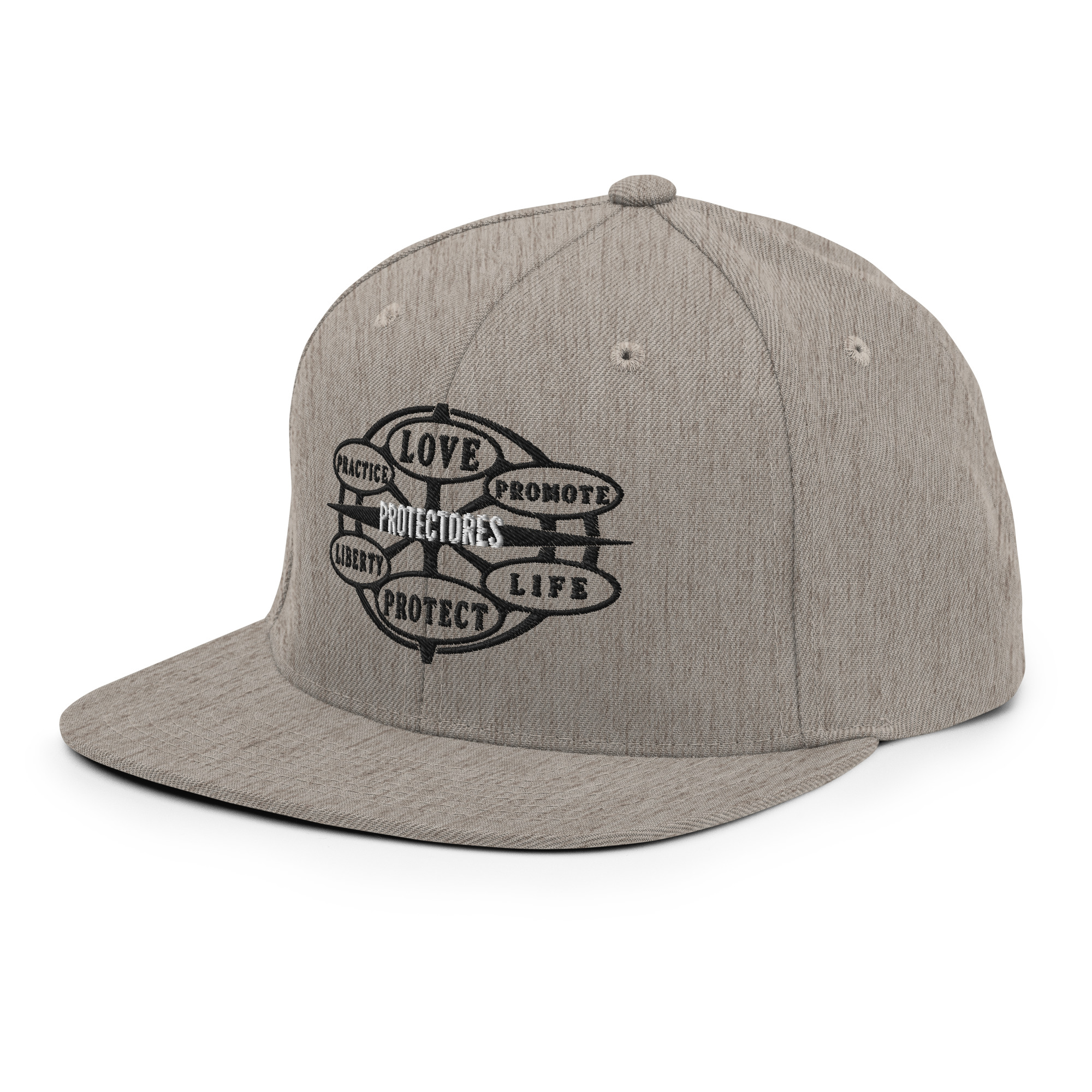 Snapback Hat Protector seal Silver on Black - Image 28