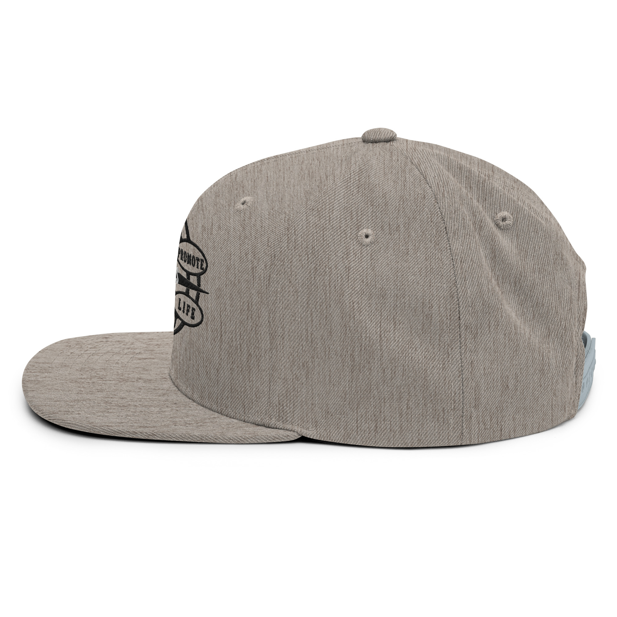 Snapback Hat Protector seal Silver on Black - Image 9