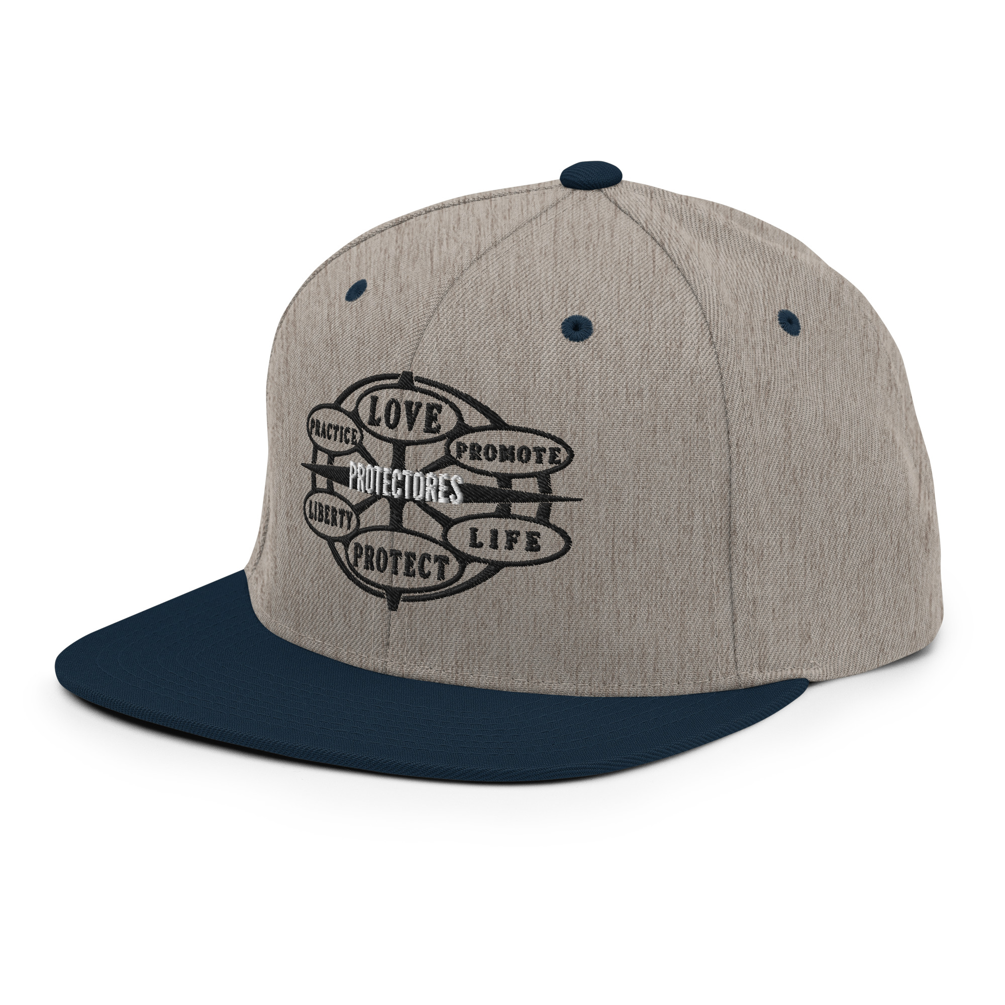 Snapback Hat Protector seal Silver on Black - Image 27