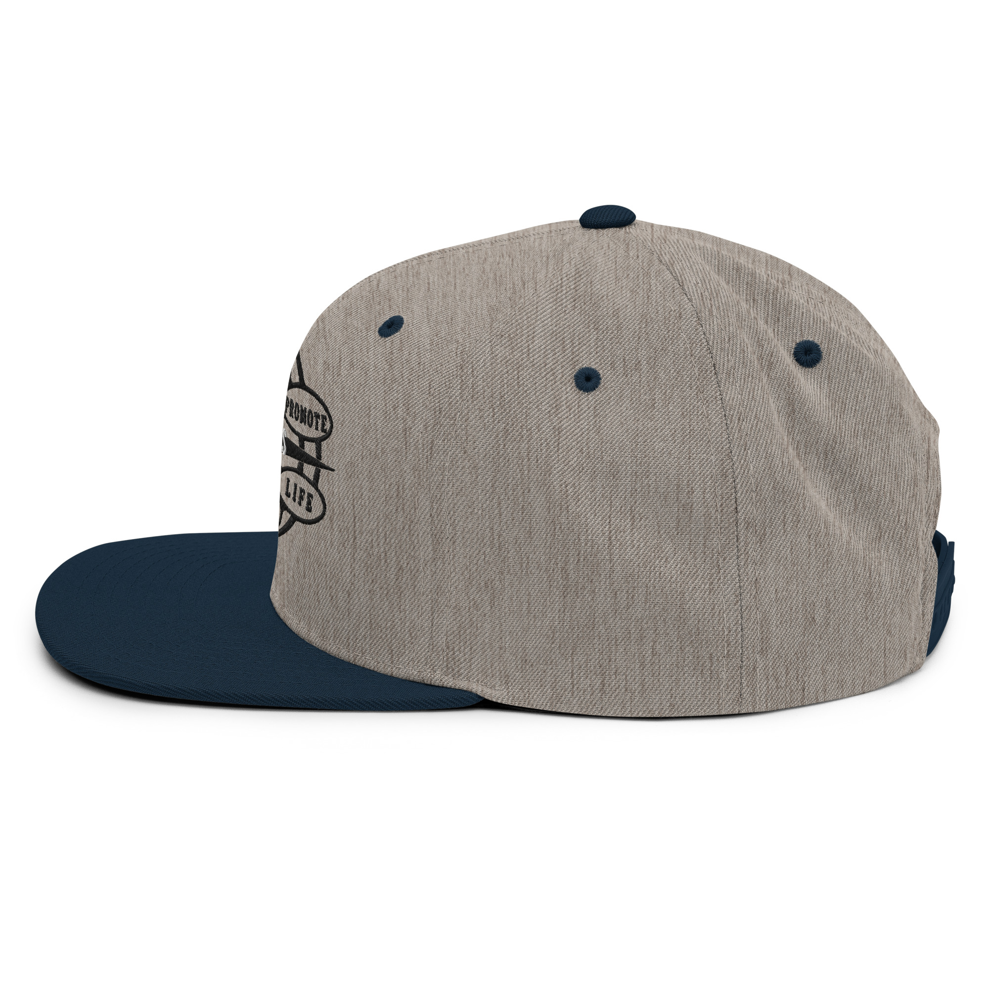 Snapback Hat Protector seal Silver on Black - Image 17