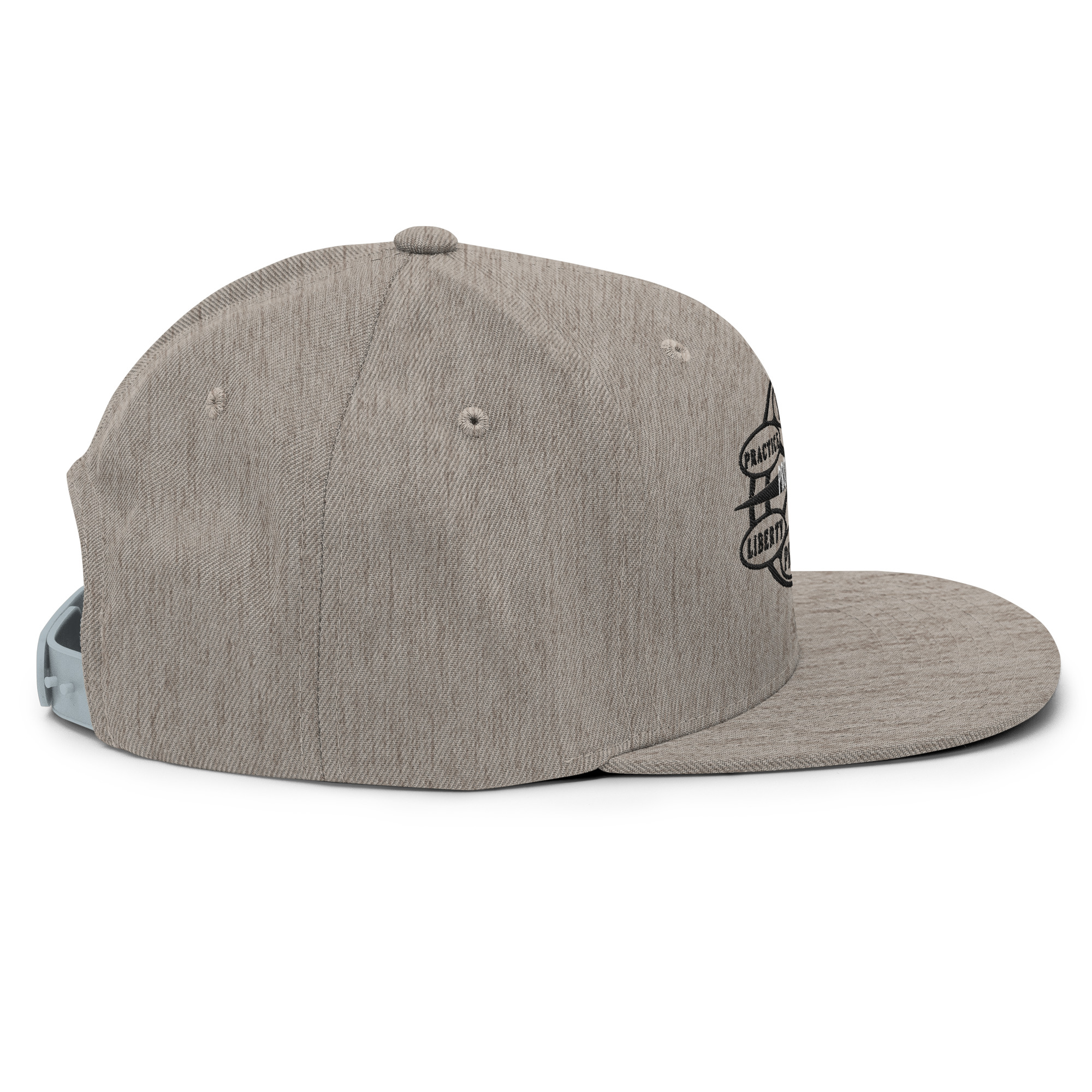 Snapback Hat Protector seal Silver on Black - Image 16