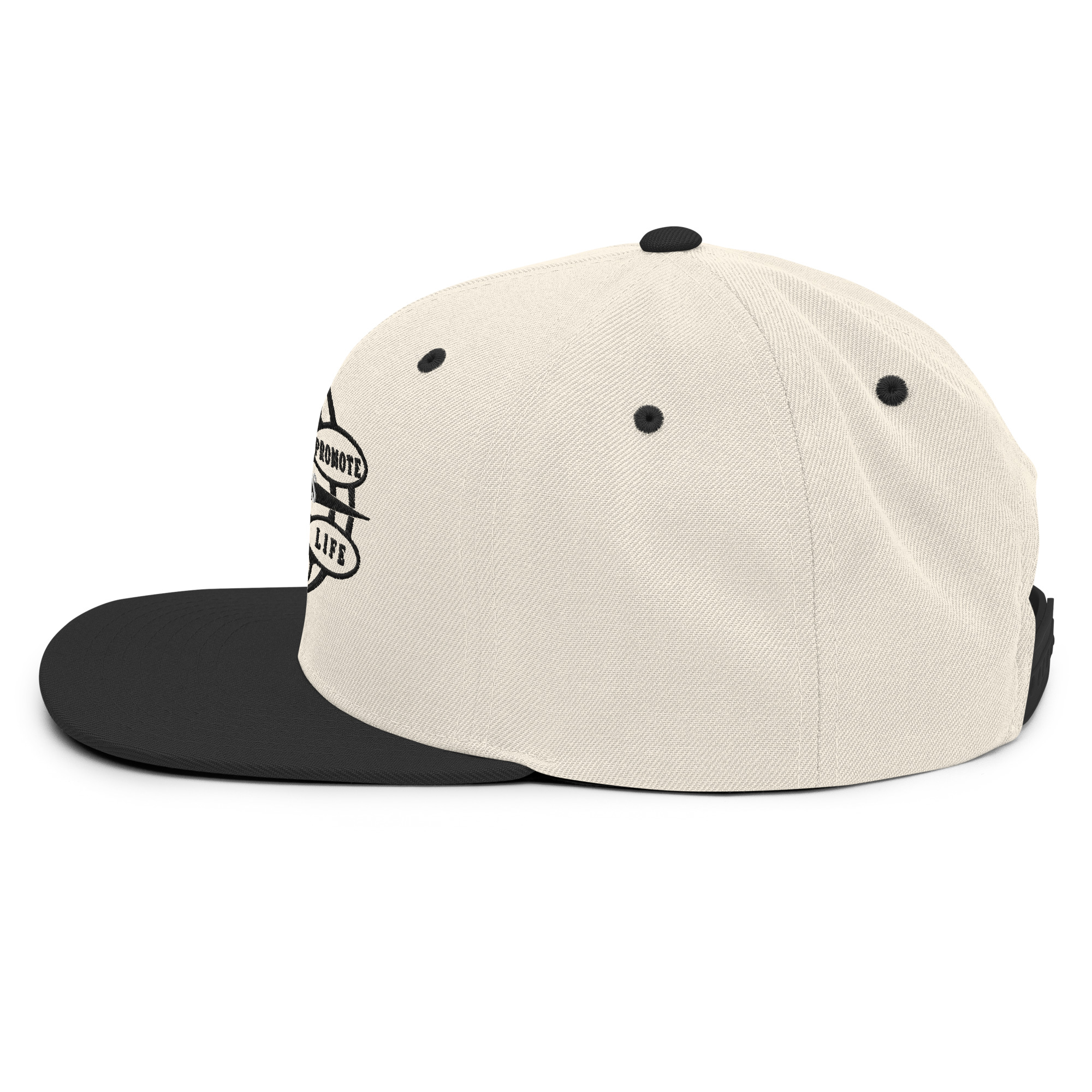 Snapback Hat Protector seal Silver on Black - Image 10