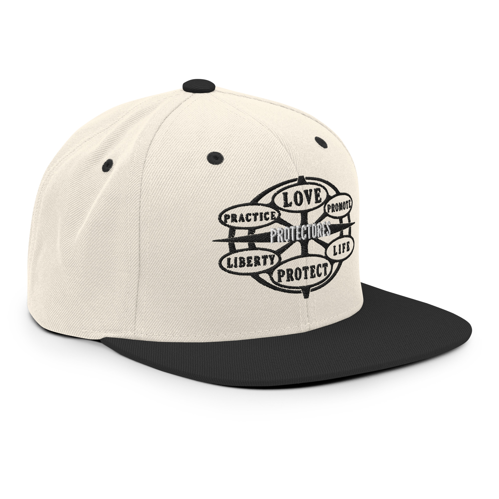 Snapback Hat Protector seal Silver on Black - Image 23