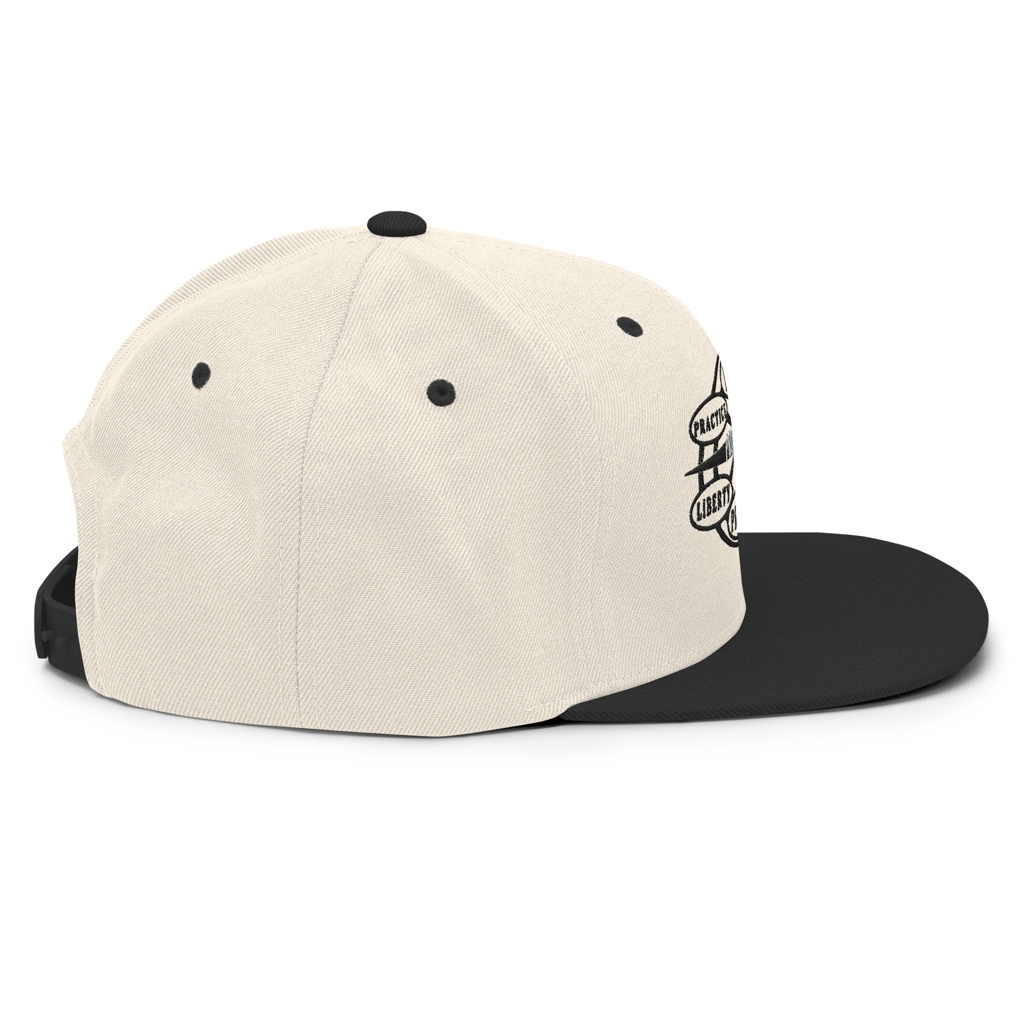 Snapback Hat Protector seal Silver on Black - Image 18