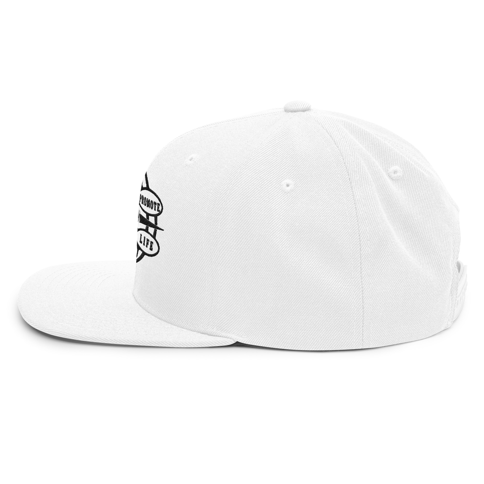 Snapback Hat Protector seal Silver on Black - Image 11