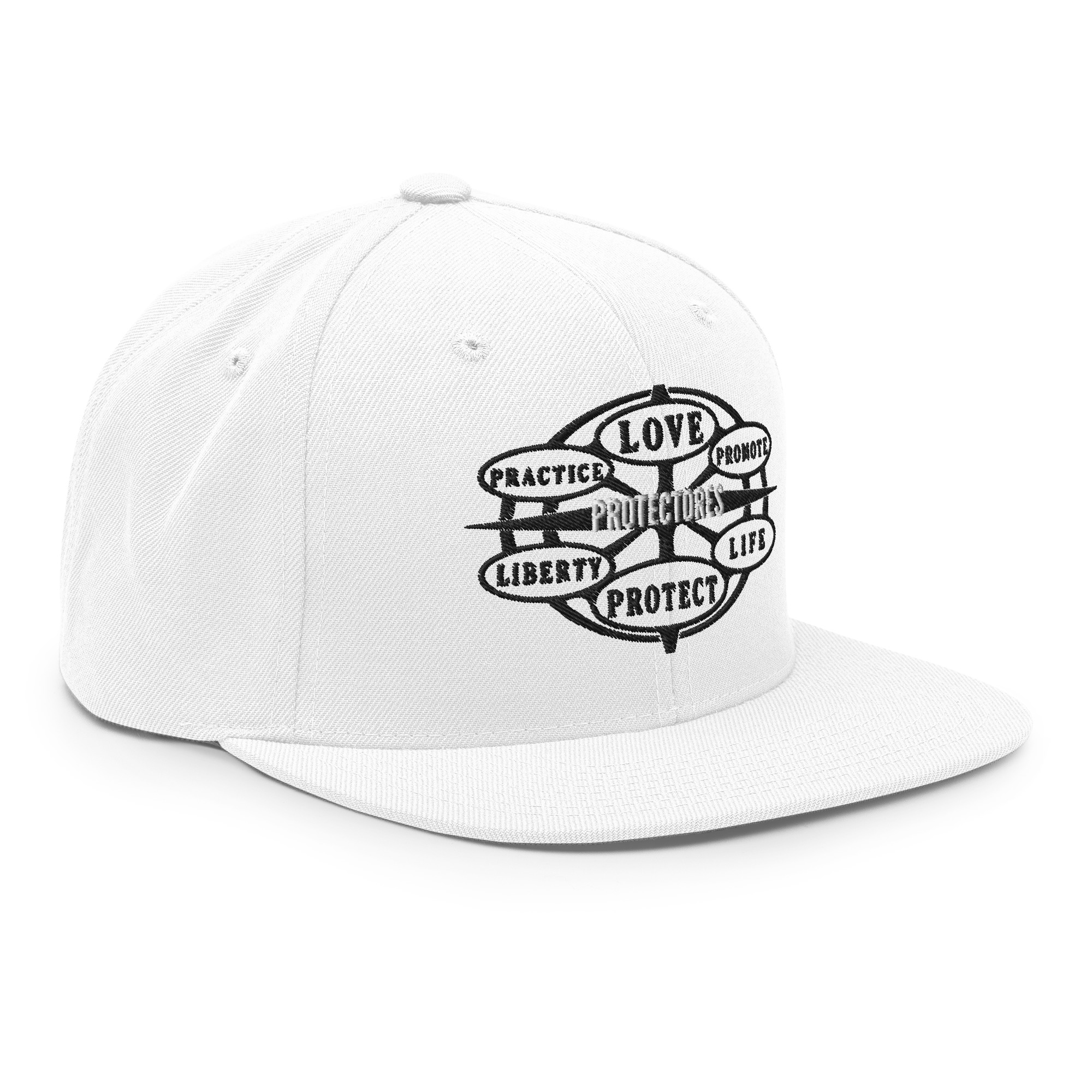 Snapback Hat Protector seal Silver on Black - Image 24