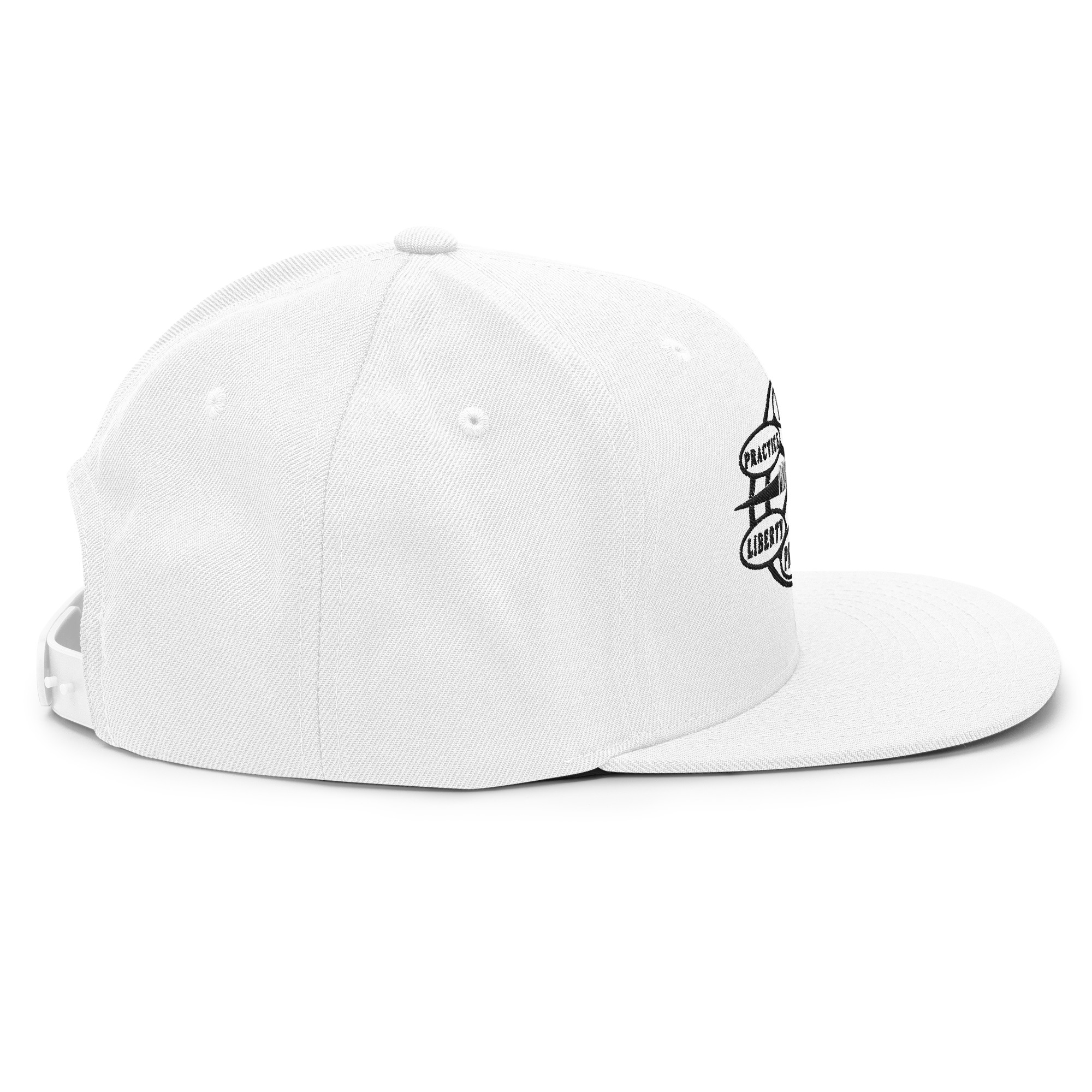 Snapback Hat Protector seal Silver on Black - Image 19