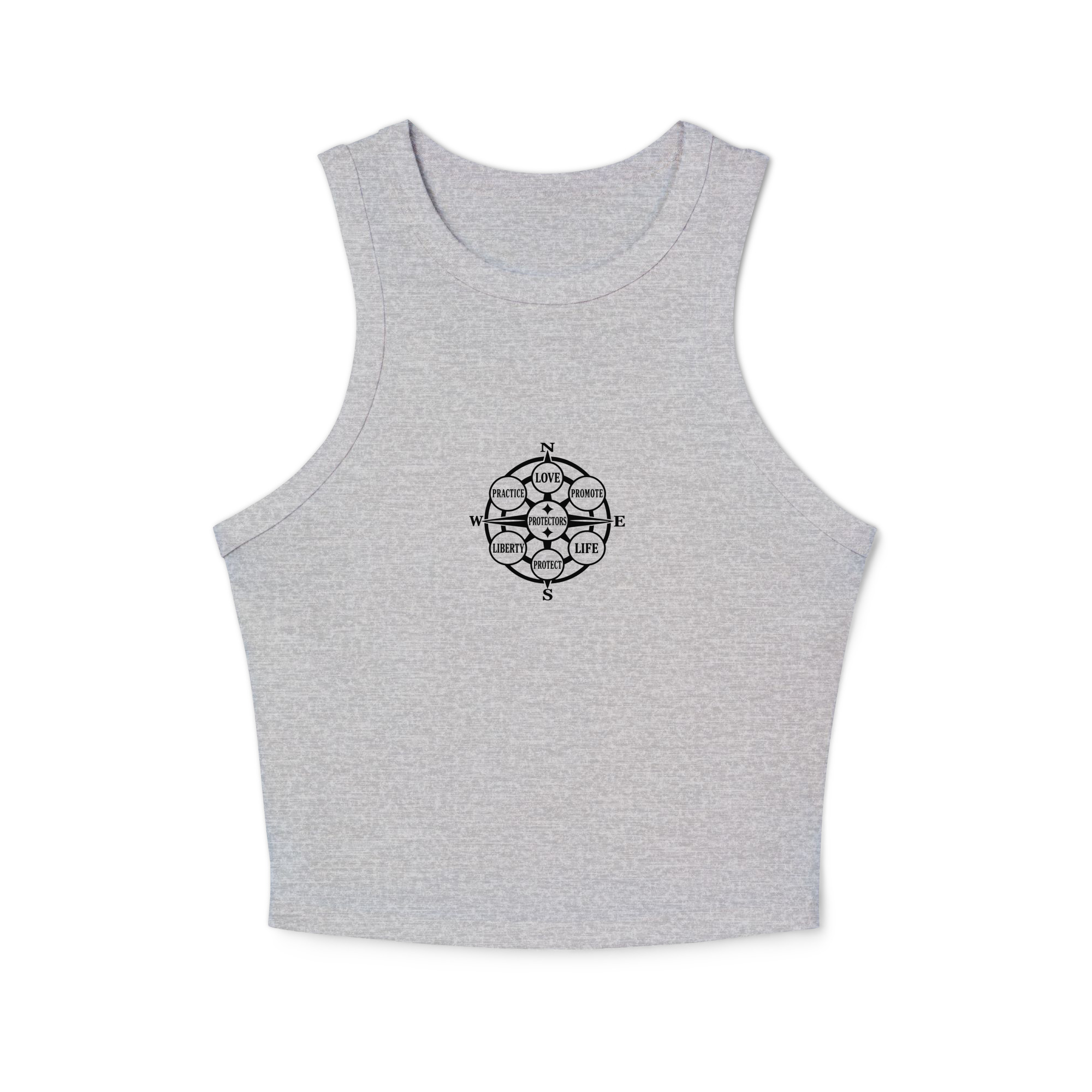 Women's micro rib racer tank top Protectors seal - Image 3