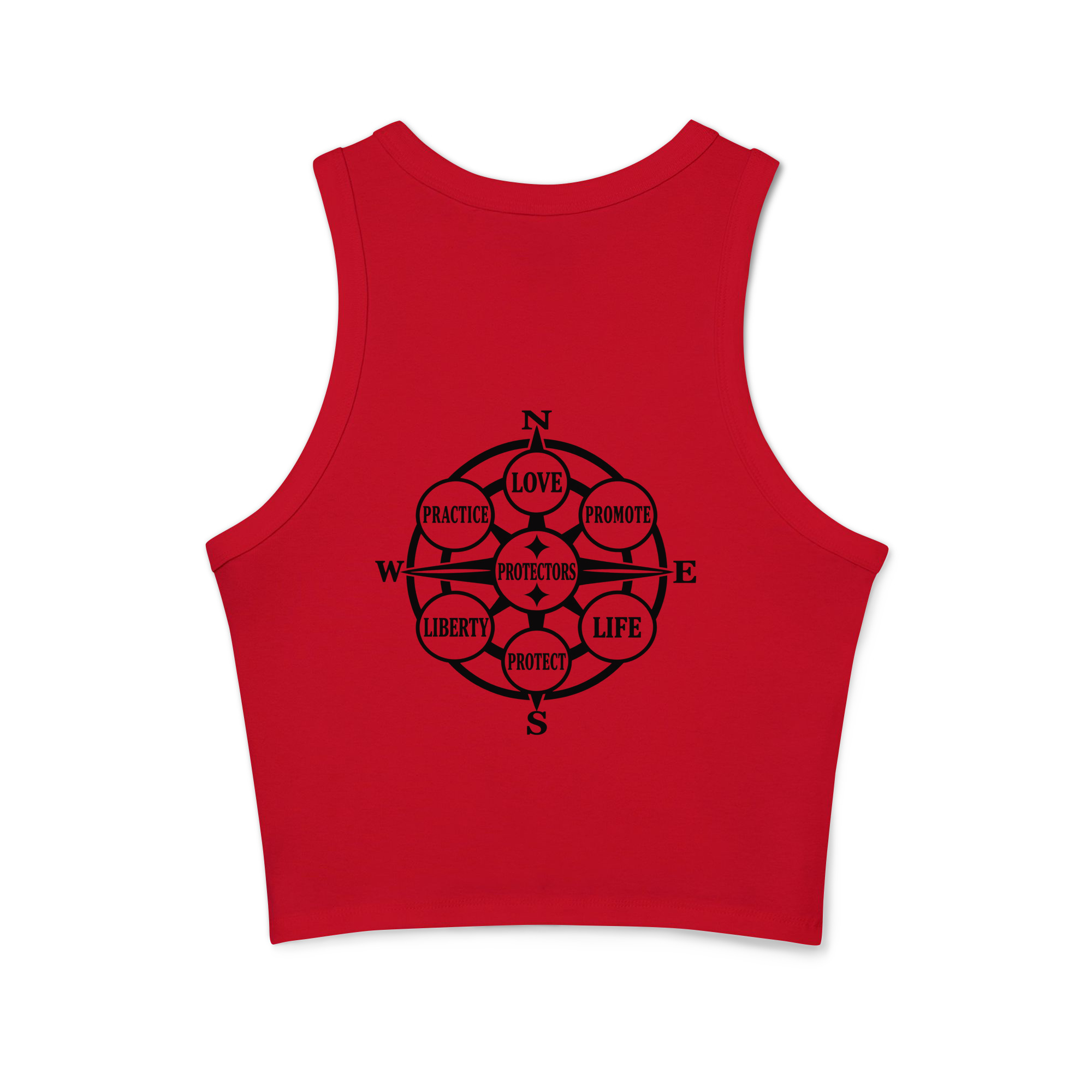 Women's micro rib racer tank top Protectors seal - Image 5