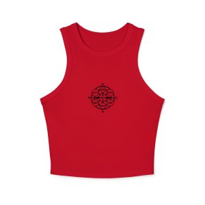 Women's micro rib racer tank top Protectors seal