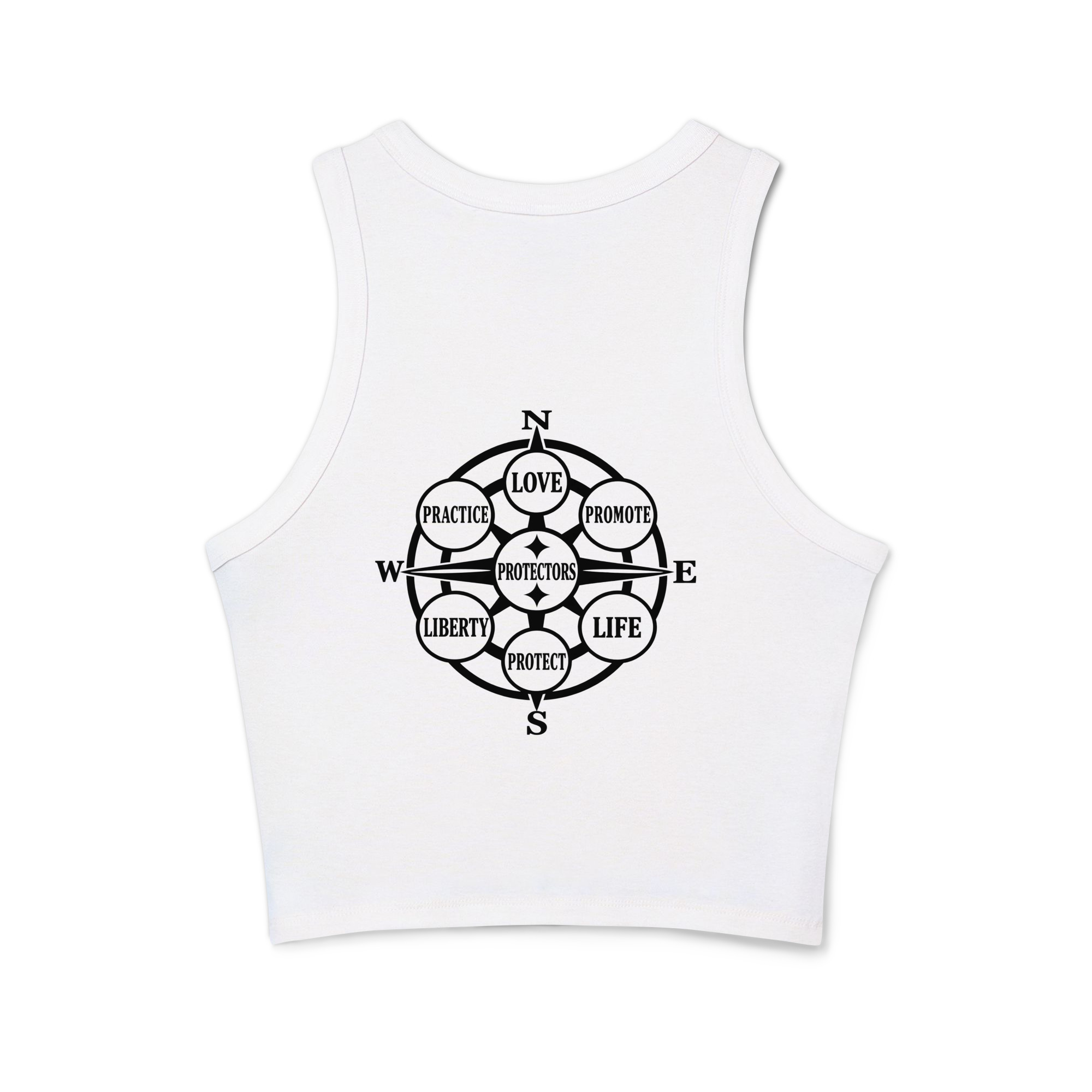 Women's micro rib racer tank top Protectors seal - Image 8
