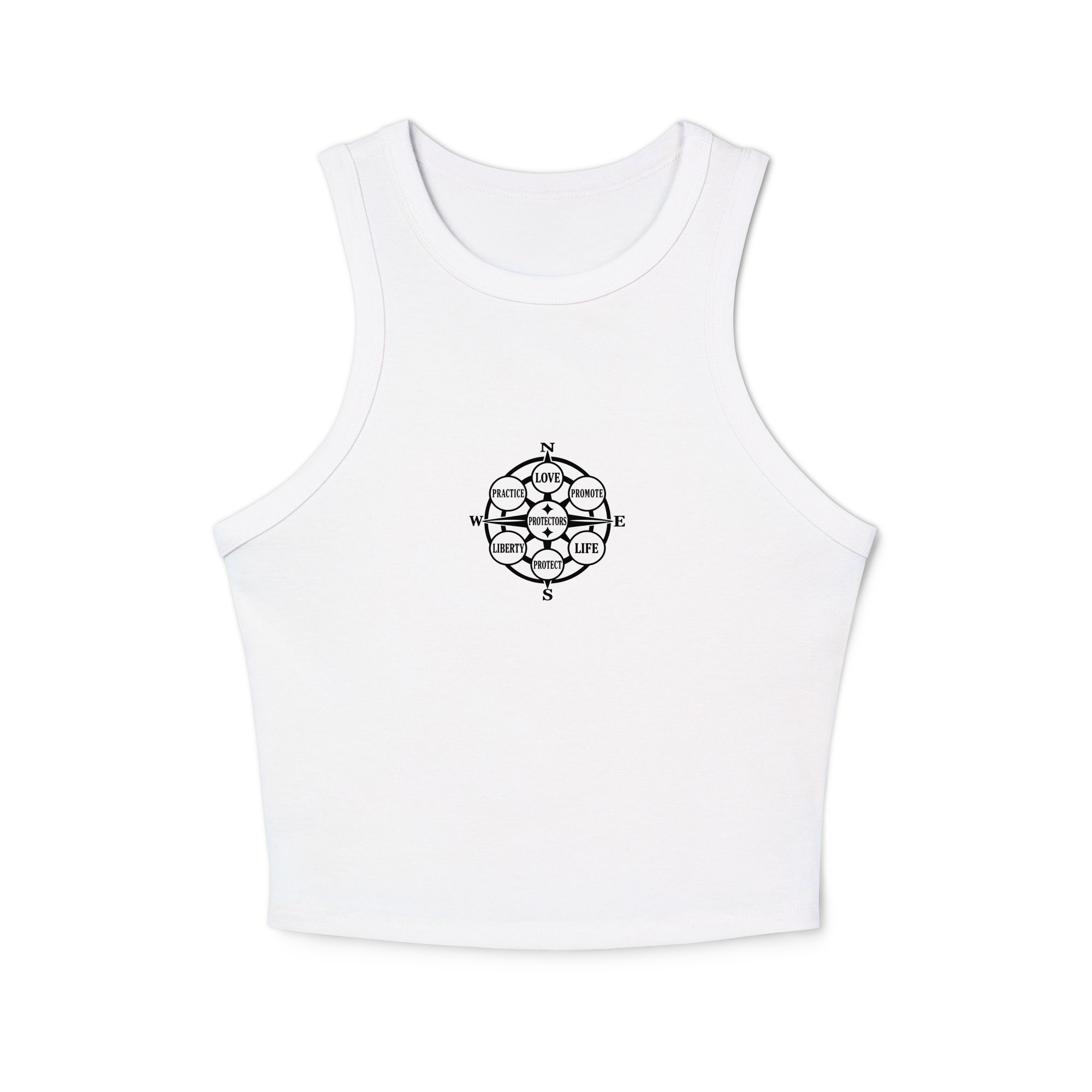 Women's micro rib racer tank top Protectors seal - Image 4